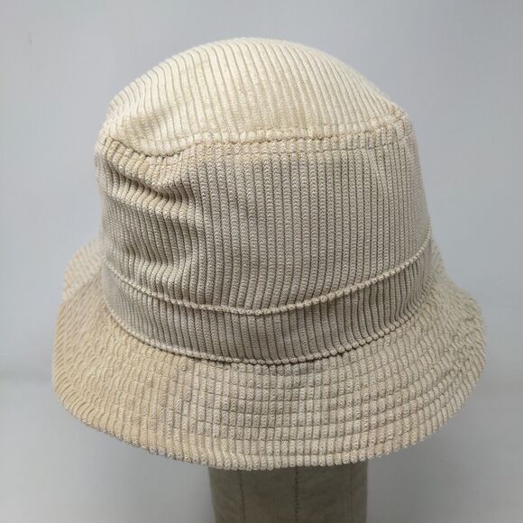 Spencer's Gifts Womens Bucket Hat Tan One Size Ribbed Polyester Embroidered Logo - Picture 7 of 10